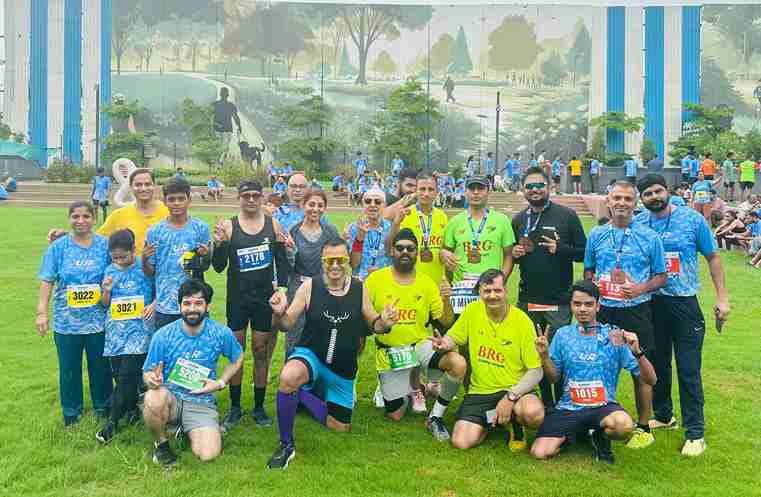 BRG runners hoisted the flag from Delhi to Goa