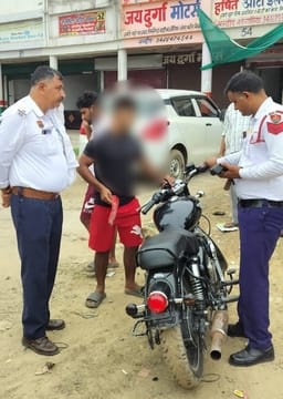 Challans were issued for 5733 vehicles and a fine of Rs 32 lakh 42 thousand was collected