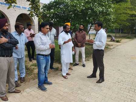 SDM inspected the school of village Brahmanwala
