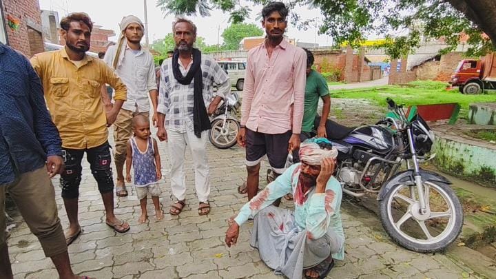 The elder brother was bled by hitting him with an axe