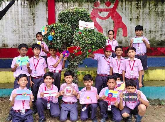 Beautiful Rakhis made by students