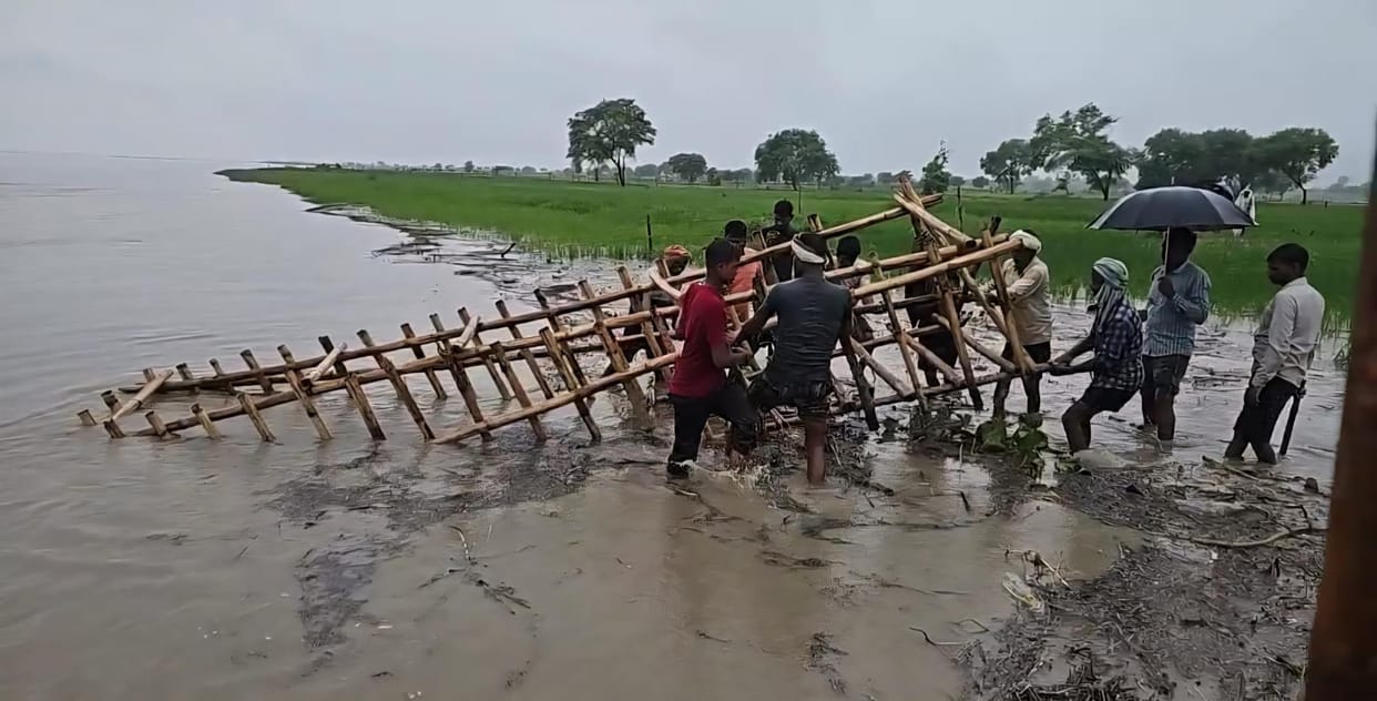 24 villages surrounded by flood water