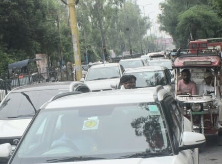 There was a jam on the national highway after the CM's public meeting