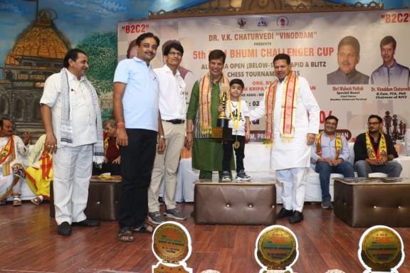 15 year old Medhansh Goyal of Punjab became the winner of Rapid