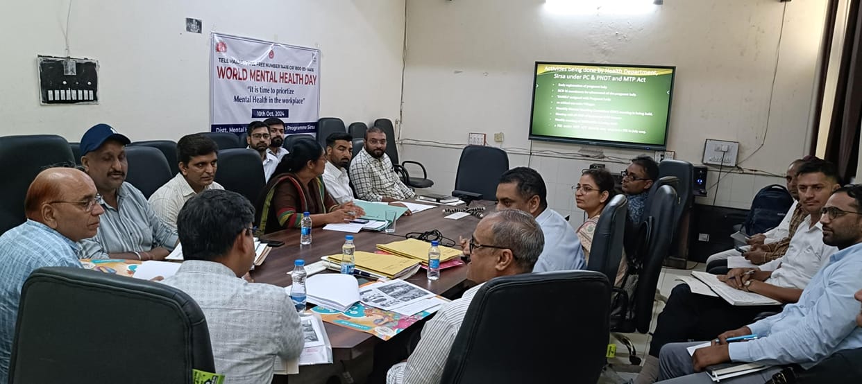 In the review meeting, there was discussion on improving sex ratio, concerns were expressed on shortcomings