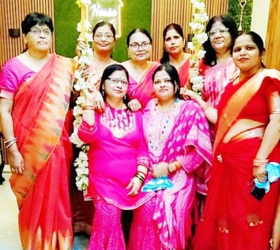 Women enjoyed swings in the program on the occasion of Teej