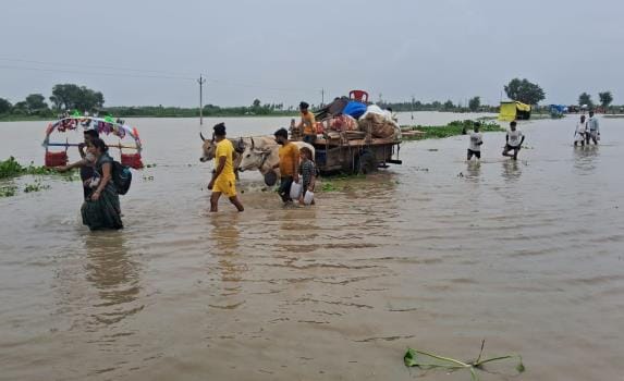 Water reached many rural areas