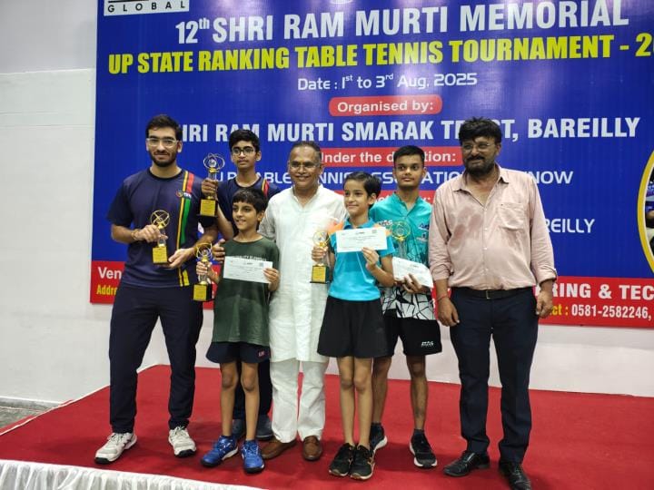 City players won six medals in UP State Ranking Table Tennis Competition