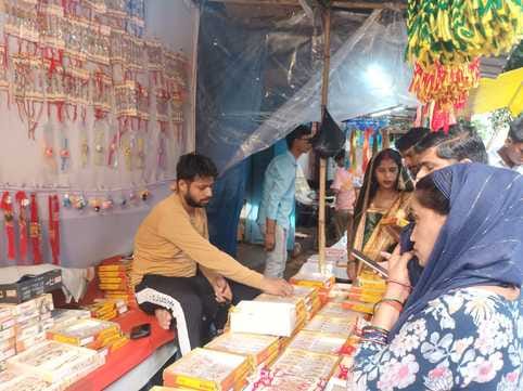 There is abundance of fancy rakhis... the market is buzzing with sisters' shopping