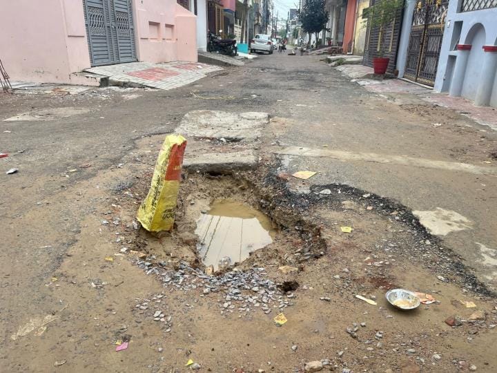 The road has been incomplete for six months, becoming a challenge for passersby
