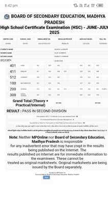 छात्र द्वारा लिए गए स्क्रीन शॉट