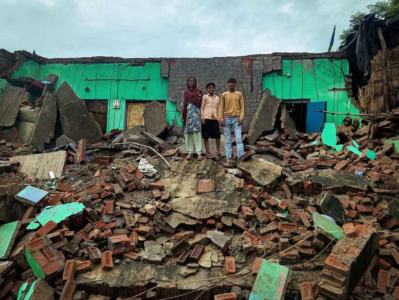 Rain wreaks havoc... houses collapse in two villages, elderly injuredRain wreaks havoc... houses collapse in two villages, elderly injured