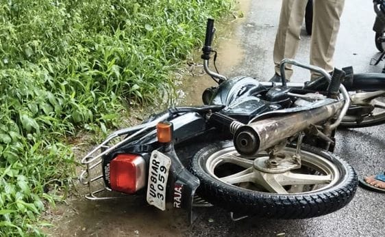 A bike rider returning from duty died in an accident