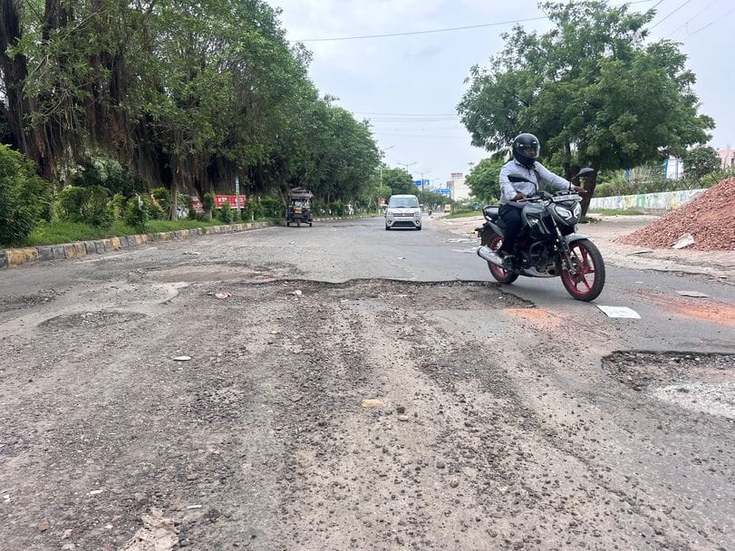 Rain has spoiled the condition of the city's roads