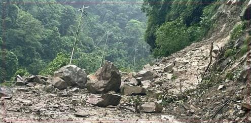 Pokhara and Narayan Ghat road blocked
