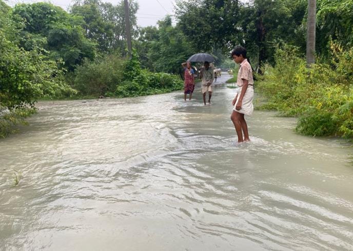 kasganj news ganga flood