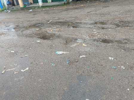 Drivers upset due to bad condition of road
