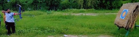 Four feet of grass in the archery ground, how can we hope for a medal