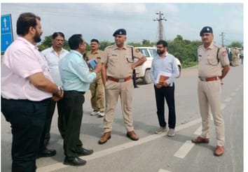 Exercise to reduce road accidents in Sirohi district, officials inspected various black spots