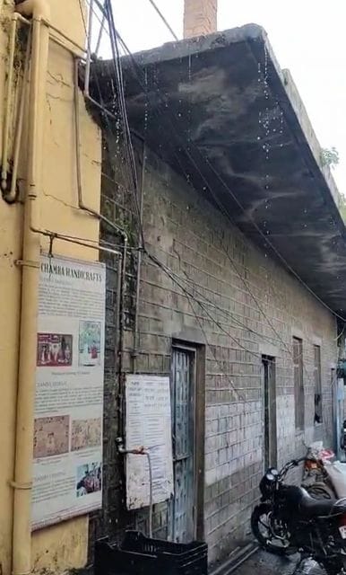 Water wastage due to leaking pipeline outside Laxminath temple is increasing the problem