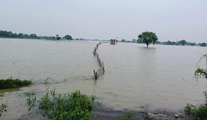 The water level of Ganga is decreasing at the rate of 3 centimetres per hour