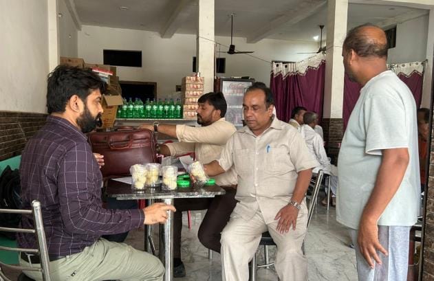 Samples for milk, curd and chhena