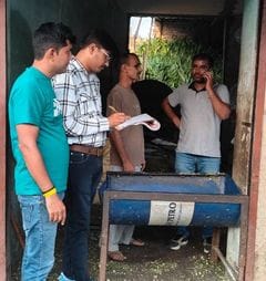 Corporation's strictness: Challans of Rs 20,000 each issued for cutting fodder and spreading filth