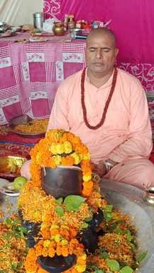 Mahamrityunjaya mantra chanting took place in Jag Jyoti Darbar