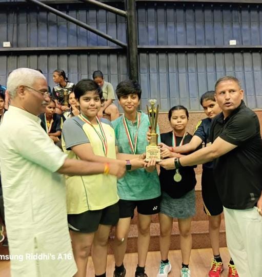 Jaynarayan Vidya Mandir team became champion in regional badminton competition