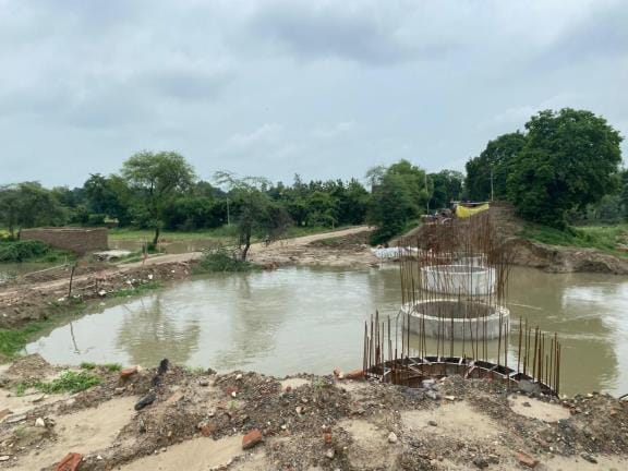 Inhauna road closed due to increase in water in Kair drain