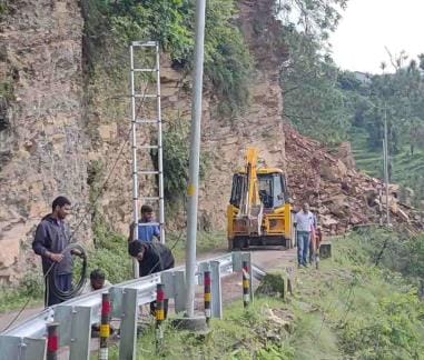 The road was blocked due to debris, the ambulance had to take a detour of 40 km