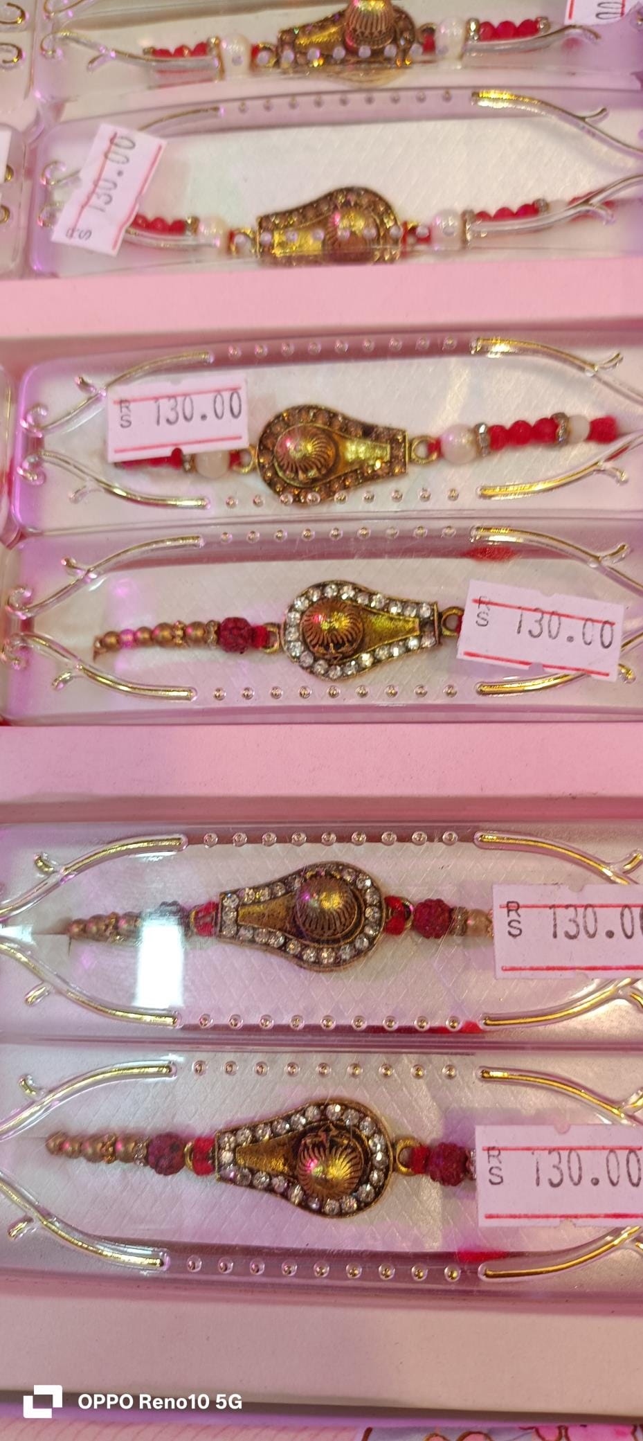 Rakhi market is buzzing in Hisar, stone and evil eye rakhis are popular in ruby collection