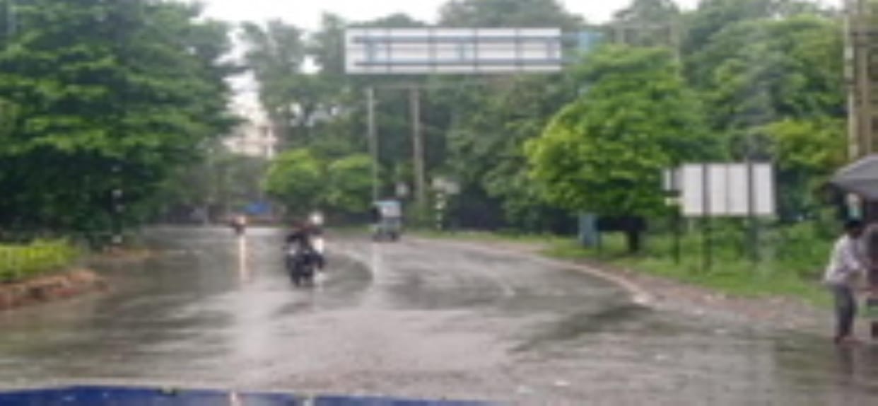 There was light rain in the morning, the humid heat made people miserable throughout the day