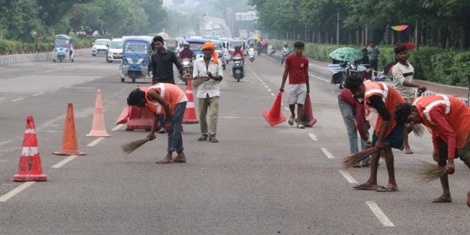 Gravel removed from Lohia Path, road will be repaired