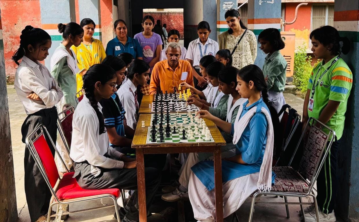 Block level school chess competition concluded, 40 players selected