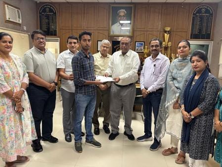 Ankush in top 10 of MSc Mathematics