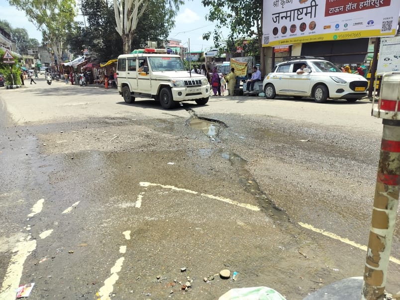 Rain water poured into sewerage line, dirt coming on the road