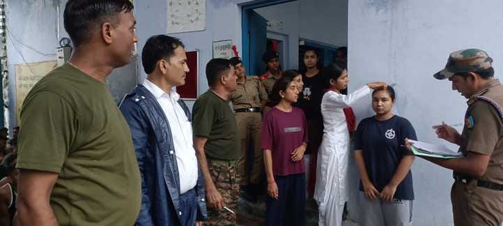 133 out of 160 candidates participated in the NCC recruitment exam