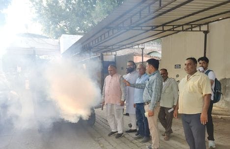 Fogging started after 11 dengue patients were found