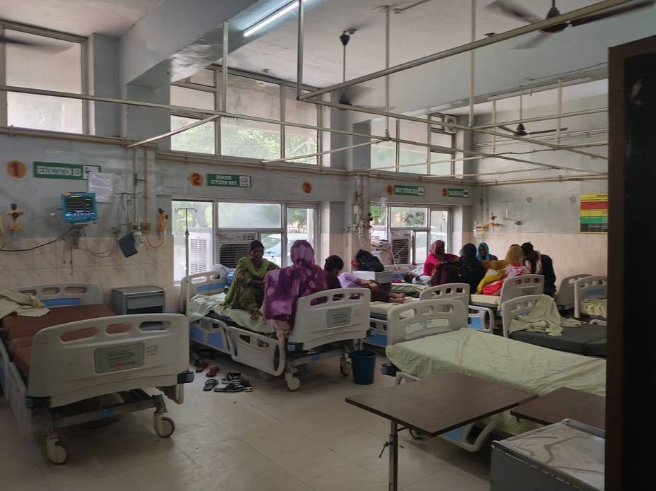 Ayushman card holders could not get treatment even on the second day