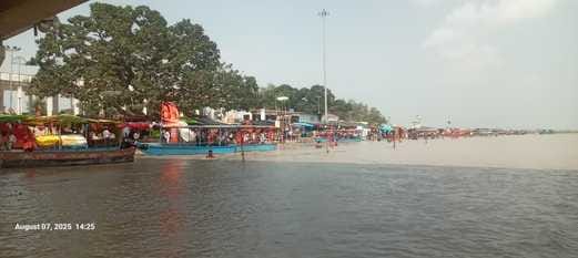 Ganga is flowing 16 cm above the danger mark