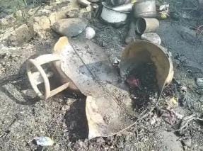 Cylinder exploded with a bang while making tea, accident averted