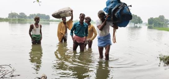 Flood water reached coastal areas