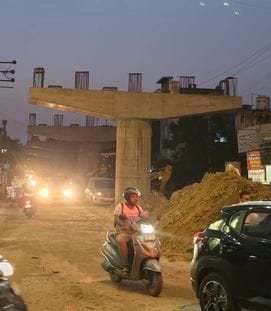 The construction of the bridge at Sukhpura Chowk will be completed in December