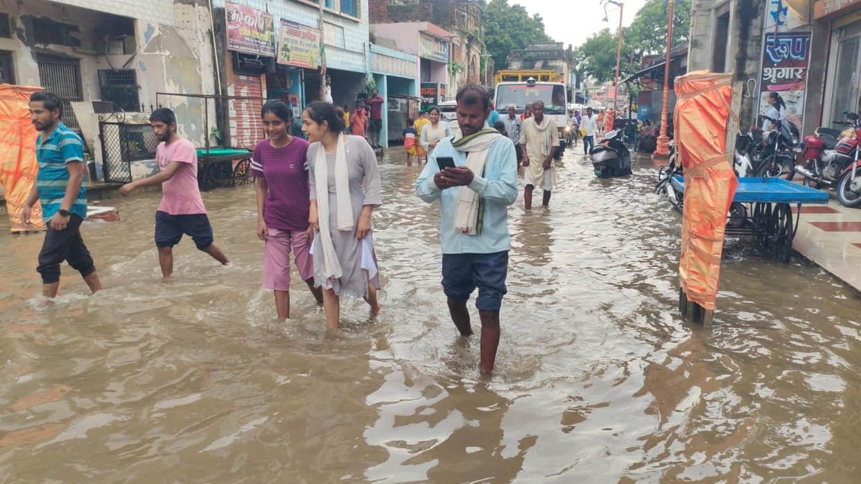 Drainage system in Ramnagari is dependent on God