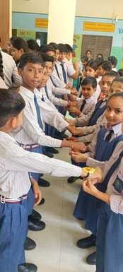 Children presented a drama on the eve of Rakshabandhan festival