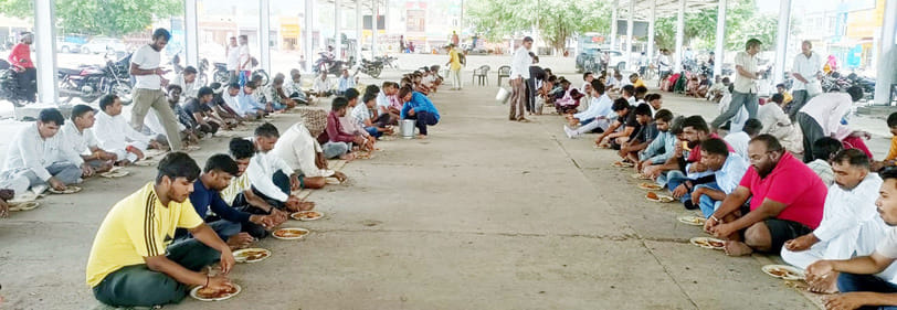 Annual Bhandara organized in Kalayat Grain Market