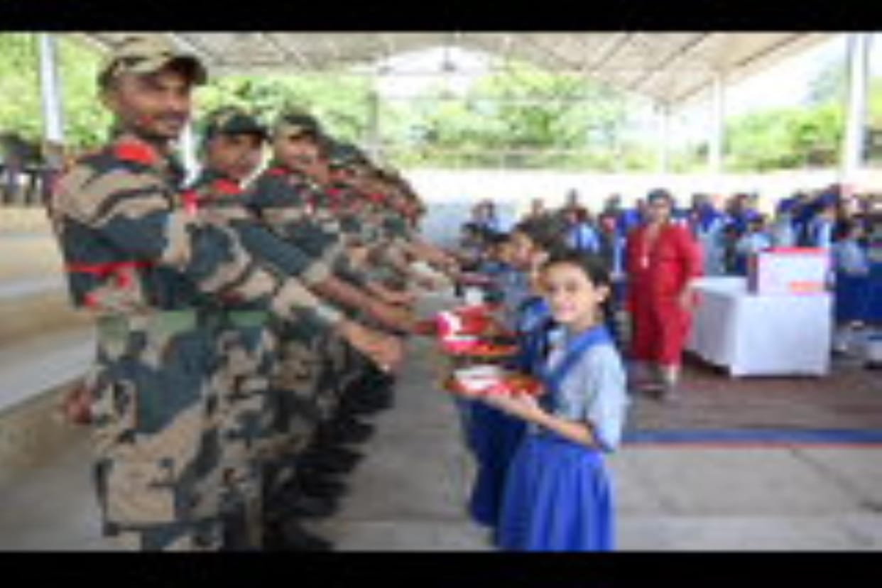 Udhampur, Bhartiya Vidya Mandir, Students Celebrate Raksha Badhan, BSF