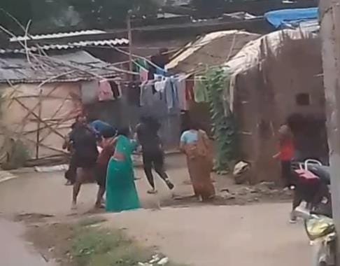 Village goons beat woman and three daughters, video viral
