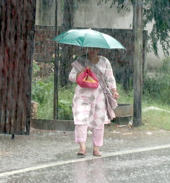 Heavy rain occurred in the district, weather became pleasant